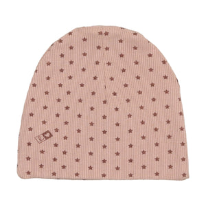 Lil Legs Ribbed Star Footie and Beanie Pink/Rose