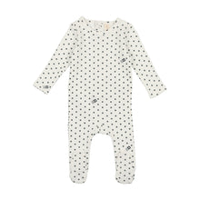 Load image into Gallery viewer, Lil Legs Ribbed Star Footie and Beanie White/Blue
