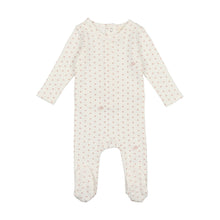 Load image into Gallery viewer, Lil Legs Ribbed Star Footie and Beanie White/Pink