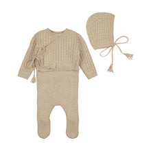 Load image into Gallery viewer, Bee and Dee Soft Cable Knit 4 Pc Set - Oat