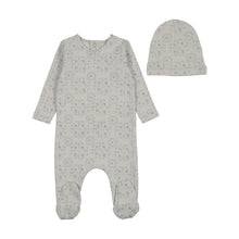 Load image into Gallery viewer, Bee and Dee Sweet Pattern 3 Pc Set - Dusty Blue