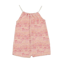 Load image into Gallery viewer, Bee and Dee Terry Scribble Romper - Sand Pink