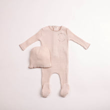 Load image into Gallery viewer, Bee and Dee To The Moon Footie &amp; Beanie - Ballerina Pink