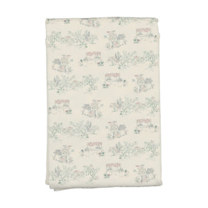 Bee and Dee Toile Footie, Beanie & Blanket - Ivory Girls