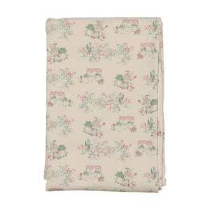 Bee and Dee Toile Footie, Beanie, & Blanket - Misty Rose