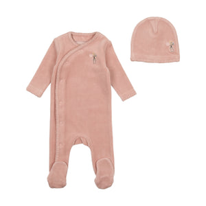 Bee and Dee Embroidered Edge 3 Pc Set - Dusty Pink