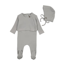 Load image into Gallery viewer, Bee and Dee Waffle Sweater Set - Dusty Blue
