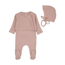 Load image into Gallery viewer, Bee and Dee Waffle Sweater Set - Muted Pink