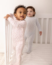 Load image into Gallery viewer, MeMoi Clover Zipper Footie - Barely Pink