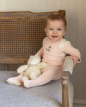 Load image into Gallery viewer, MeMoi Fairy Flowers Velour Footie - Pink