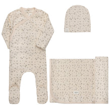 Load image into Gallery viewer, Ely's &amp; Co. Floral Rib 3 Pc Set - Ivory Blue