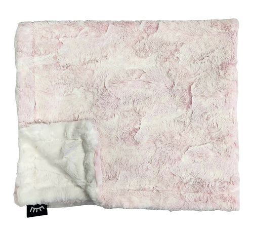 Winx and Blinx Blanket - Frosted Mauvey Cream Back Minky