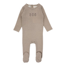 Load image into Gallery viewer, Lil Legs Gingham Bunny 3 pc set - Oatmeal