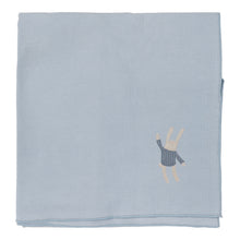 Load image into Gallery viewer, Lil Legs Handdrawn Footie, Beanie &amp; Blanket - Blue