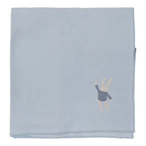 Lil Legs Handdrawn Footie, Beanie & Blanket - Blue