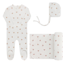 Load image into Gallery viewer, Ely&#39;s &amp; Co Velour Leaf Pattern 3 Pc Set - Ivory Boy