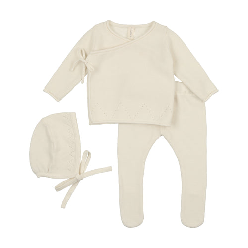 Lil Legs Bris Set - Cream