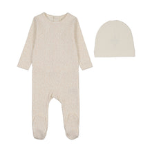 Load image into Gallery viewer, Lil Legs Leaf Trail Footie &amp; Beanie - Cream/Pink