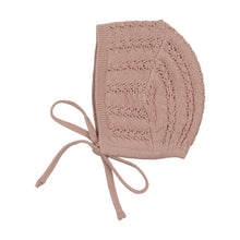Load image into Gallery viewer, Lil Legs Crochet Knit Shrug &amp; Bonnet - Dusty Pink