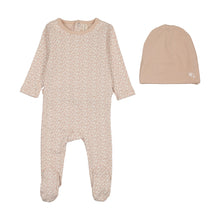 Load image into Gallery viewer, Lil Legs Mini Print Footie &amp; Beanie - Petal