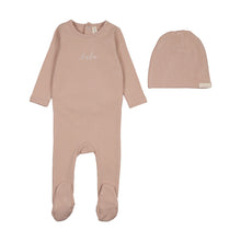 Load image into Gallery viewer, Lil Legs Take Me Home Footie &amp; Beanie - Dusty Pink