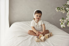 Load image into Gallery viewer, Lil Legs Crochet Knit Romper &amp; Bonnet - Dusty Pink