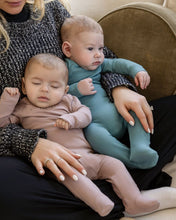 Load image into Gallery viewer, MeMoi Sweet Dreams Zipper Footie - Mauve