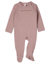 Load image into Gallery viewer, MeMoi Sweet Dreams Zipper Footie - Mauve