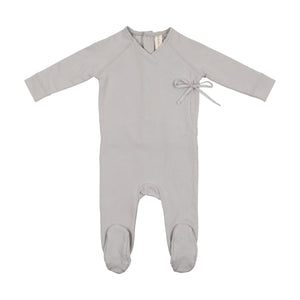 Lil Legs Brushed Cotton Wrap Footie and Beanie - Pale Blue