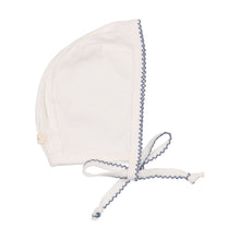 Load image into Gallery viewer, Lil Legs Scallop Edge Footie and Bonnet - Blue