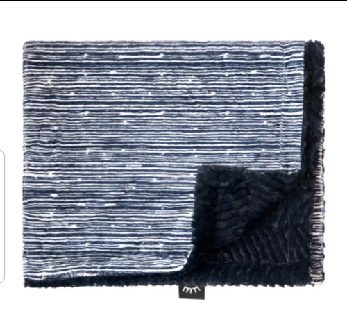 Winx and Blinx Blanket - Navy Stripes