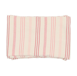 Bee and Dee Striped Footie, Beanie and Blanket - Pink Stripe