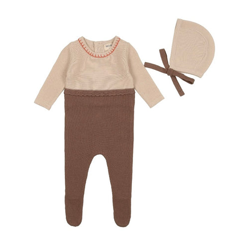 Bee and Dee Knit Collection - Coffee Colorblock