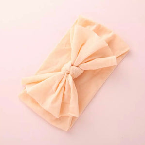 Bow Headband - Peach