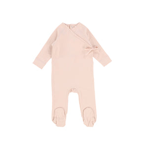 Lil Legs Wrap Footie, Beanie and Blanket - Pale Pink